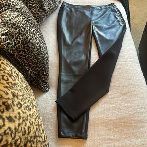 Vegan Mixed Media & Stylishly Tailored Black Legging